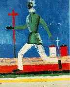 Kazimir Malevich Running man oil on canvas